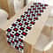 Premium Black White Checkered Table Runner For Soccer Parties 4