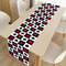 Premium Black White Checkered Table Runner For Soccer Parties 4