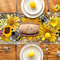 Sunflower Linen Table Runner For Kitchen Dining Summer Table Runner Decor 2