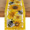 Sunflower Linen Table Runner For Kitchen Dining Summer Table Runner Decor 4