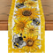 Sunflower Linen Table Runner For Kitchen Dining Summer Table Runner Decor 4
