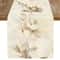 Elegant Beige Brown Floral Table Runner For Luxury Dining Decor 1