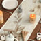 Elegant Beige Brown Floral Table Runner For Luxury Dining Decor 3