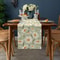 Spring Daisy Floral Linen Table Runner Holiday Table Decor Farmhouse Dining Decor 1