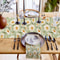 Spring Daisy Floral Linen Table Runner Holiday Table Decor Farmhouse Dining Decor 2