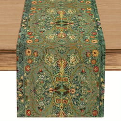 vintage floral tapestry table runner bohemian home & dining decor