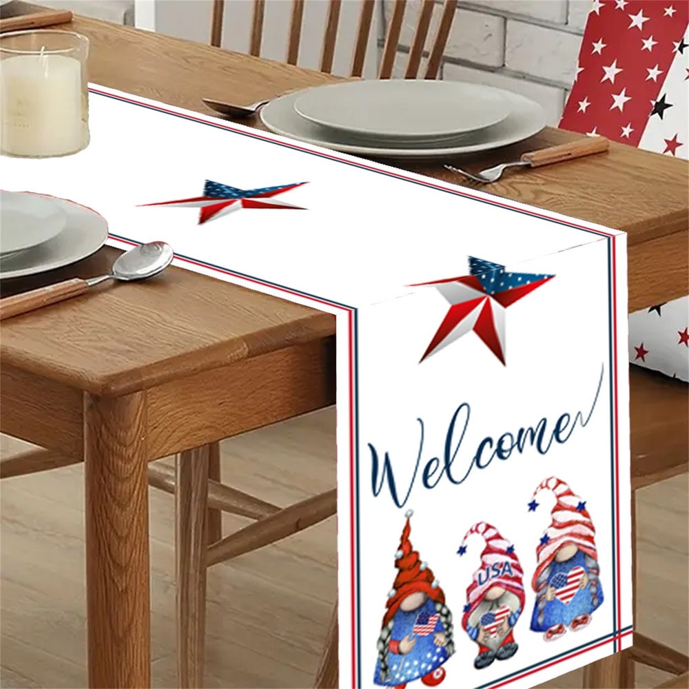 Table Runner Festive Independence Day Table Decor For Dinner Party 3
