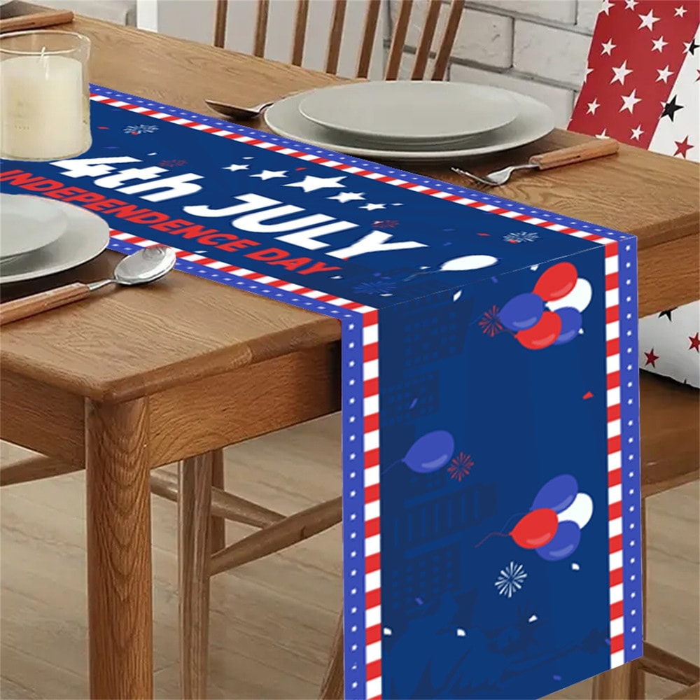 Table Runner Festive Independence Day Table Decor For Dinner Party 0