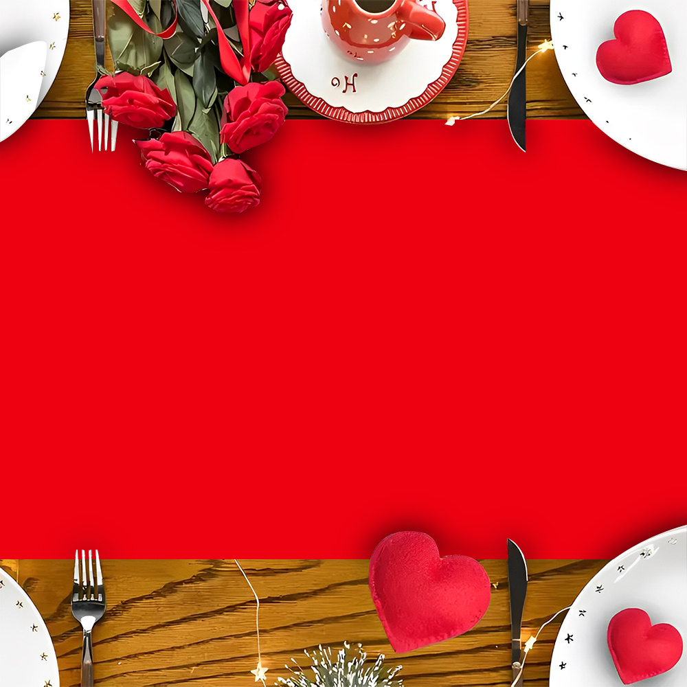Kawaii Hello Kitty Table Runner Red Festive Party Holiday Table Decor 1
