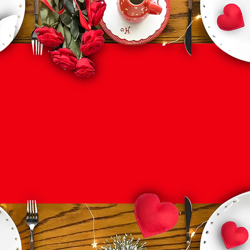 Kawaii Hello Kitty Table Runner Red Festive Party Holiday Table Decor 1