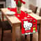 Kawaii Hello Kitty Table Runner Red Festive Party Holiday Table Decor 3