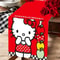 Kawaii Hello Kitty Table Runner Red Festive Party Holiday Table Decor 4