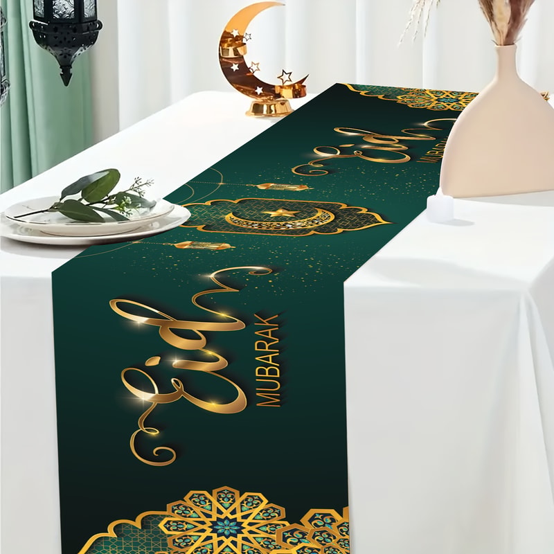 Premium Ramadan Table Runner For Eid Al Fitr Elegant Eid Table Decor Festive Dining Accent 2