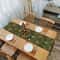 Vintage Linen Floral Table Runner Elegant Farmhouse Table Decor