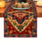 Bohemia Persian Style Linen Table Runner Farmhouse Wedding & Holiday Table Decor