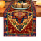 Bohemia Persian Style Linen Table Runner Farmhouse Wedding & Holiday Table Decor