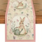 Spring Bunny Floral Easter Table Runner Seasonal Spring Table Decor For Kitchen Dining 5