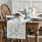 Elegant Chinoiserie Peacock Linen Table Runner Premium Dining & Holiday Decor