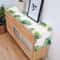 Farmhouse Palm Leaf Table Runner Reusable Dining Table Decor Linen Runner