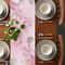 Elegant Cherry Blossom Table Runner Linen Table Runner Farmhouse Decor for Spring Summer Table Decor