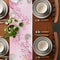 Elegant Cherry Blossom Table Runner Linen Table Runner Farmhouse Decor for Spring Summer Table Decor