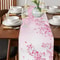 Elegant Cherry Blossom Table Runner Linen Table Runner Farmhouse Decor for Spring Summer Table Decor