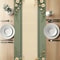 Spring Daisy Stripe Linen Table Runner For Farmhouse Easter Decor 2