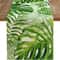 Palm Leaf Linen Table Runner For Tropical Summer Dining And Party Decor 0