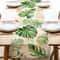 Palm Leaf Linen Table Runner For Tropical Summer Dining And Party Decor 5