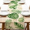 Palm Leaf Linen Table Runner For Tropical Summer Dining And Party Decor 5