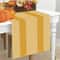 Yellow White Striped Linen Table Runner For Dining Kitchen And Holiday Decor 1