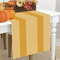 Yellow White Striped Linen Table Runner For Dining Kitchen And Holiday Decor 1