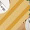 Yellow White Striped Linen Table Runner For Dining Kitchen And Holiday Decor 3