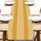 Yellow White Striped Linen Table Runner For Dining Kitchen And Holiday Decor 4