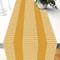 Yellow White Striped Linen Table Runner For Dining Kitchen And Holiday Decor 5