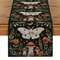 Witchy Table Runner With Moth Moon Mushroom Dining Decor 7