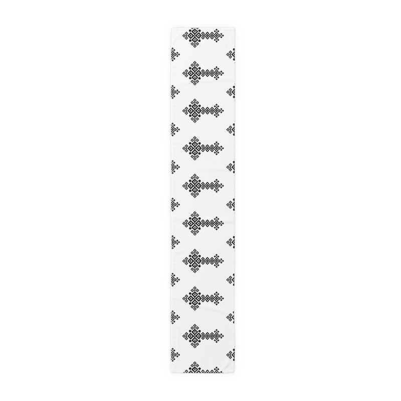 Ethiopian Table Runner With Meskel Cross Design Habesha Tablecloth Decor 1