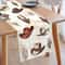 Western Cowboy Hat and Cactus Table Runner for Rustic Dining Decor