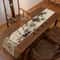 Chinese Zen Waterproof Tea Table Runner for Tea Ceremony Decor