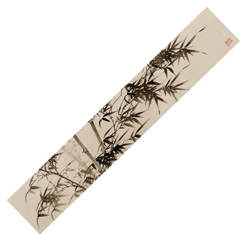 Chinese Zen Waterproof Tea Table Runner for Tea Ceremony Decor
