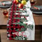 Christmas Snowman Linen Table Runner for Festive Winter Dining Decor