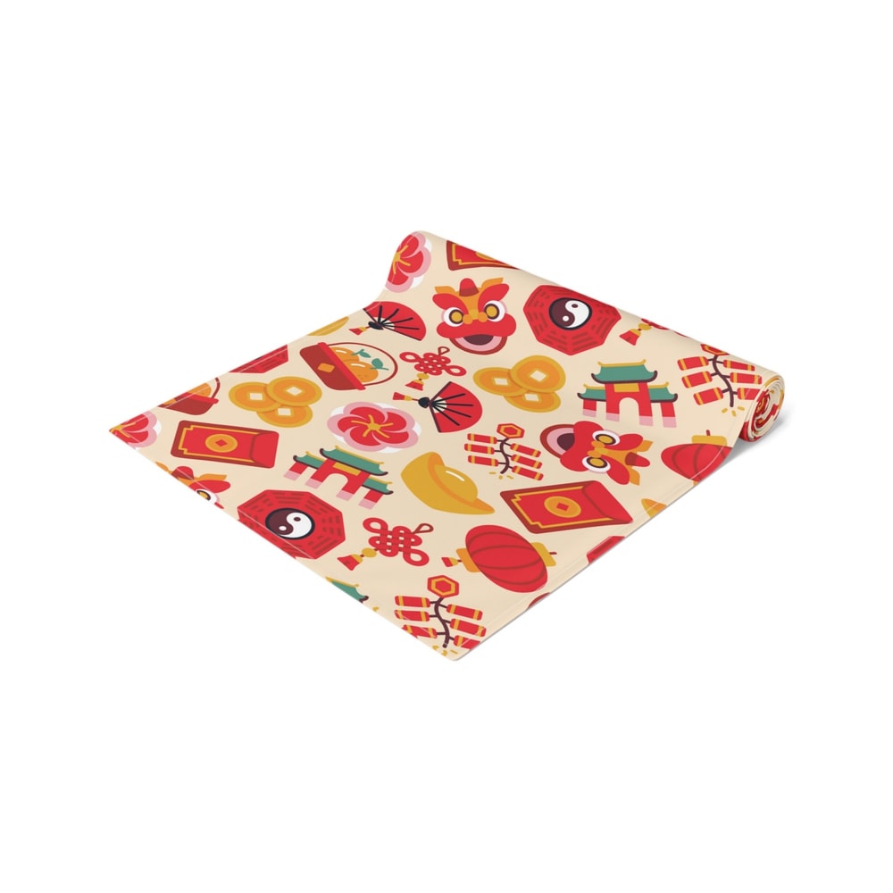 Year Of The Dragon Table Runner For Chinese Lunar New Year Decor 2