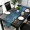 Blue Gold Marble Agate Linen Table Runner For Dining Tables And Dressers 3