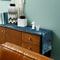 Blue Gold Marble Agate Linen Table Runner For Dining Tables And Dressers 4