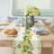 Fresh Lemon Table Runner for Spring Summer Farmhouse Kitchen Decor