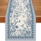 Spring Bird And Floral Linen Table Runner For Kitchen Dining Decor 5