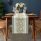 Easter Daisy Linen Table Runner For Spring Farmhouse Dining Decor 1