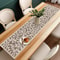 Modern Gray Floral Table Runner For Dining And Kitchen Decor 3