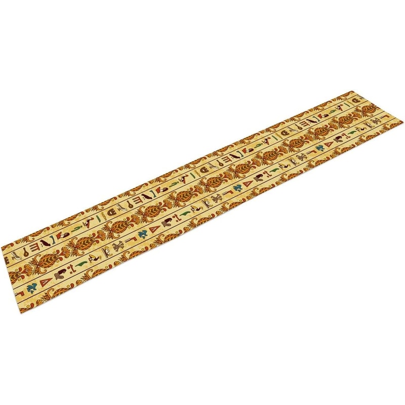 Egyptian Hieroglyphics Table Runner Pharaoh Dining Decor For Kitchen And Parties 4