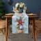 Coastal Table Runner With Seashell Starfish Print For Beach Dining Decor 1